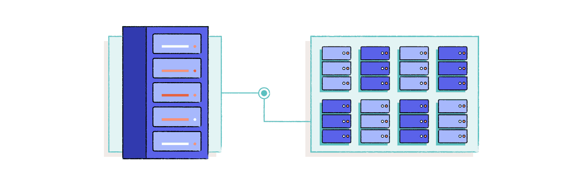 Diagramma di un server virtuale