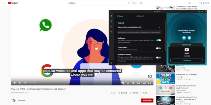 Surfshark avblockerar YouTube i Kina