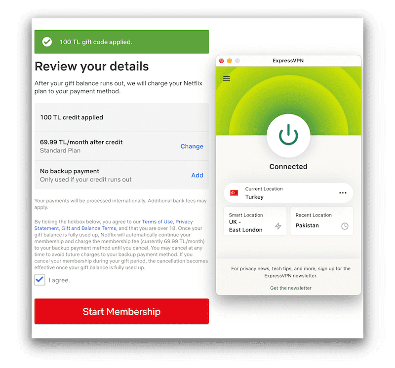 Usando um cartão pré-pago em liras turcas