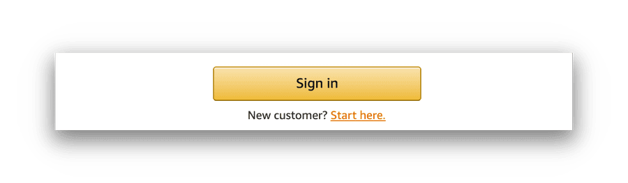 Prima schermata del processo di iscrizione per ottenere un account Amazon