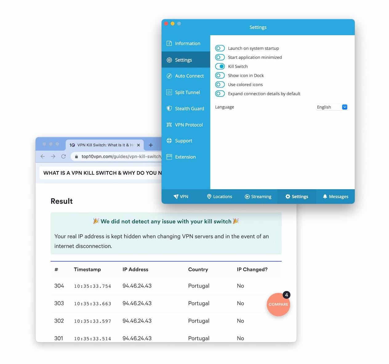 Hide.me Kill-Switch-Test