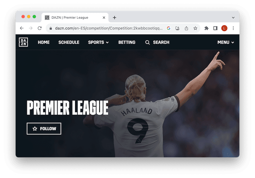 Streaming live Premier League games on DAZN Spain