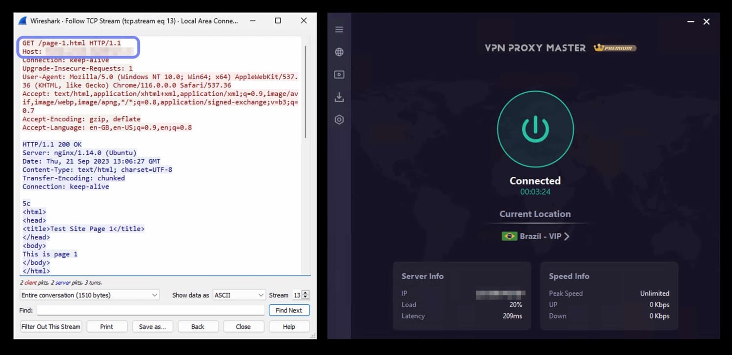 VPN Proxy Master failed our packet inspection tests