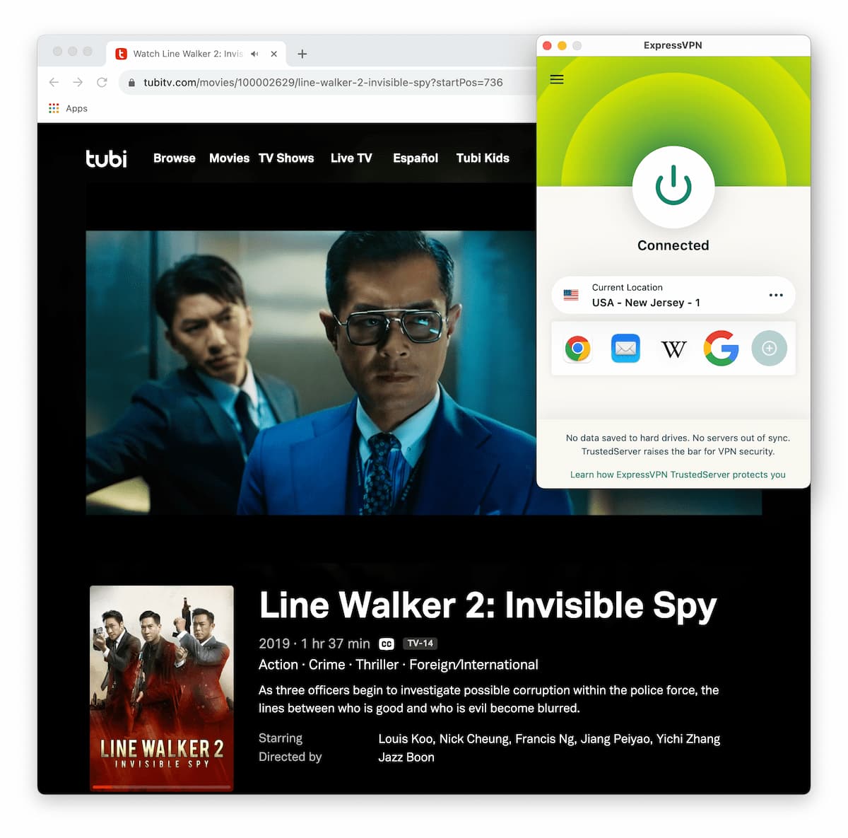 Tubi's Cantonese content