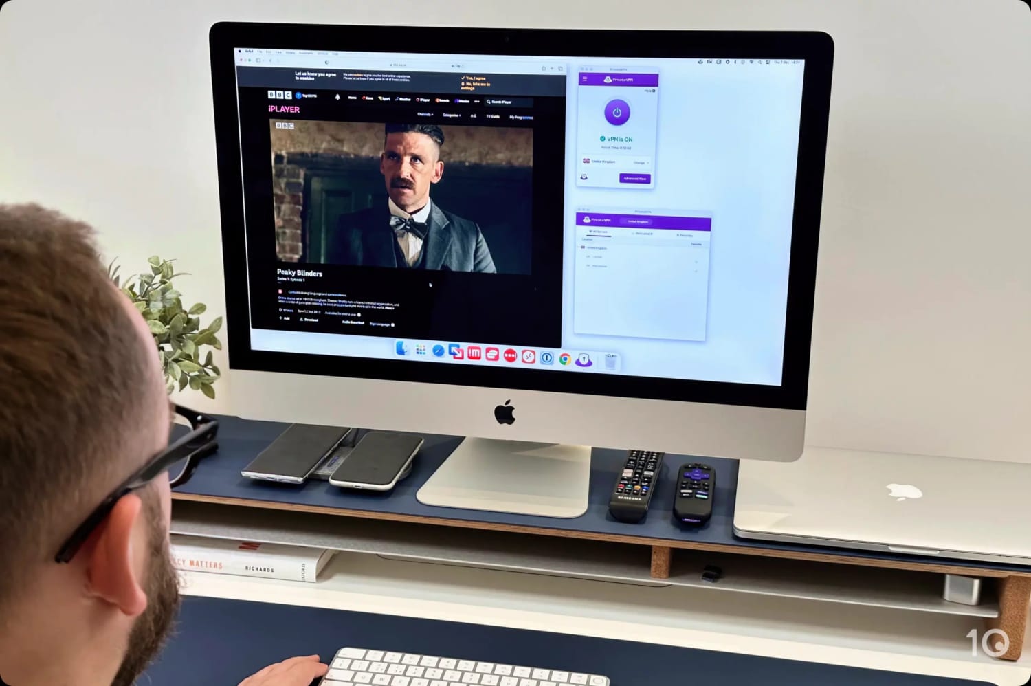 PrivateVPN avec BBC iPlayer sur macOS