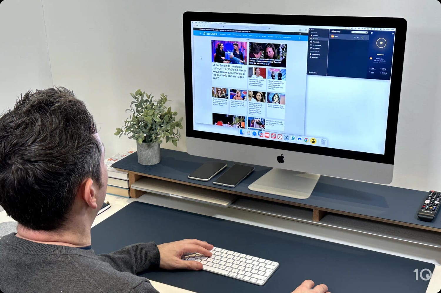 CyberGhost VPN desbloqueando Telecinco des del extranjero en nuestras pruebas de streaming