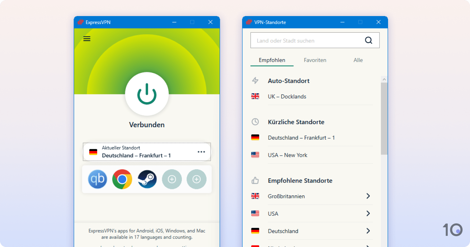 ExpressVPNs App für Windows