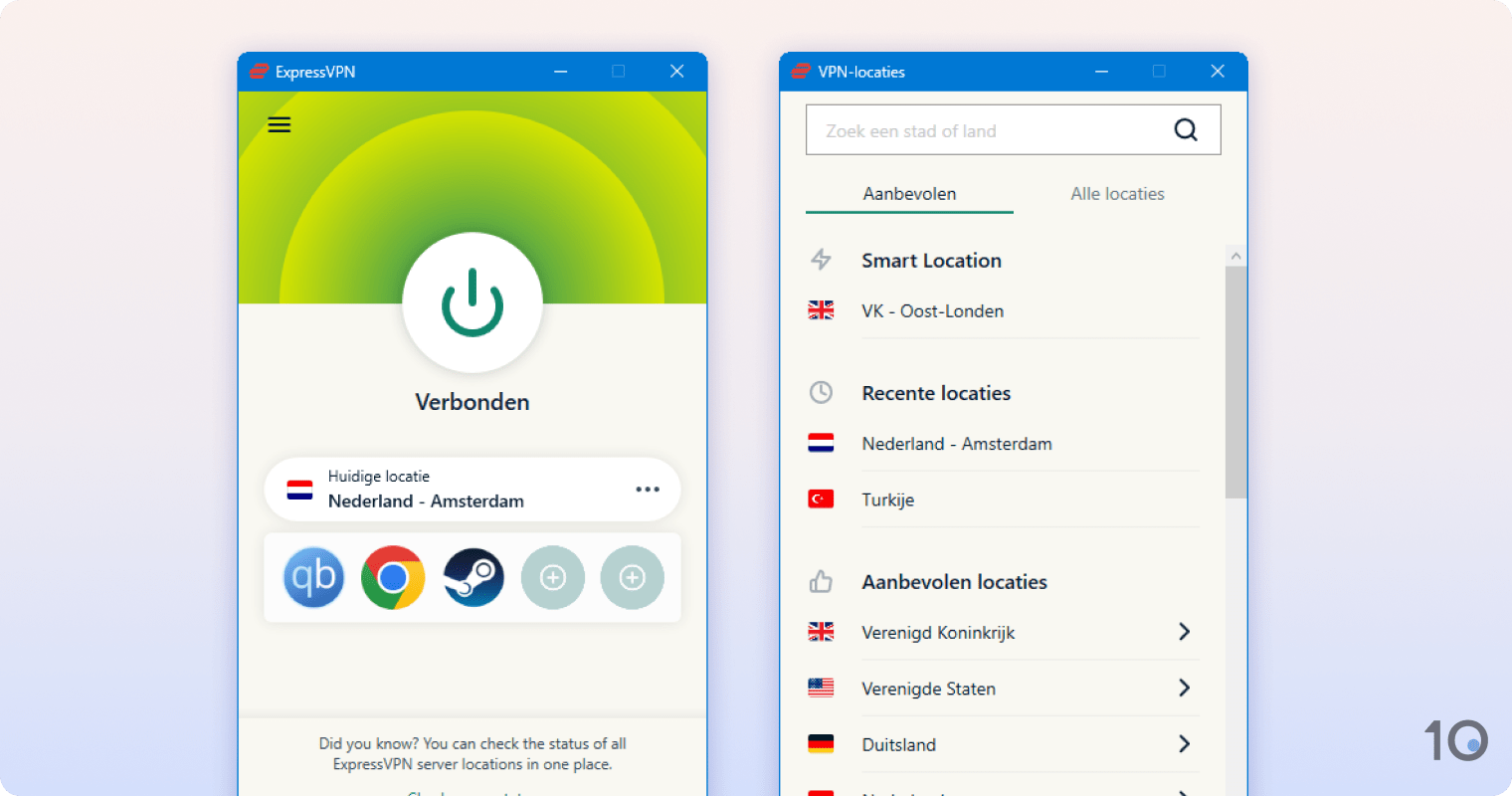 ExpressVPN's app voor Windows