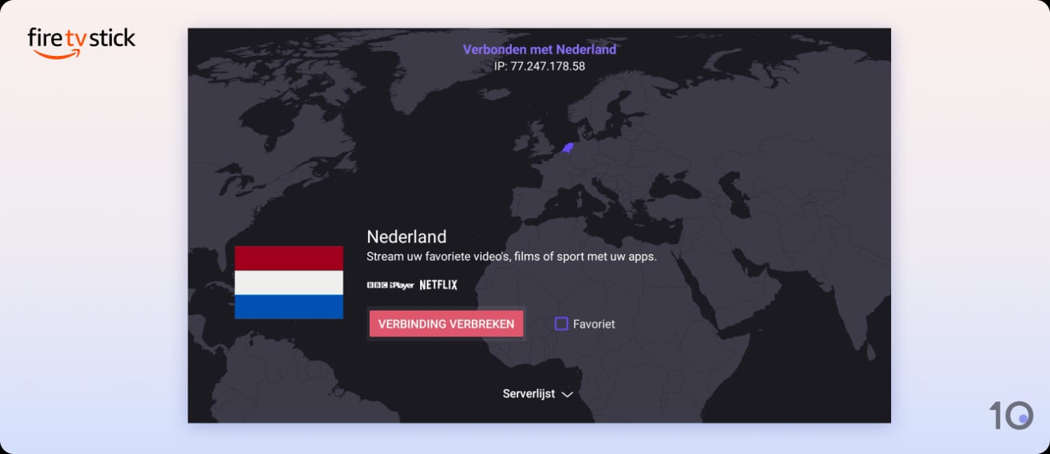Proton VPN-app voor Fire TV