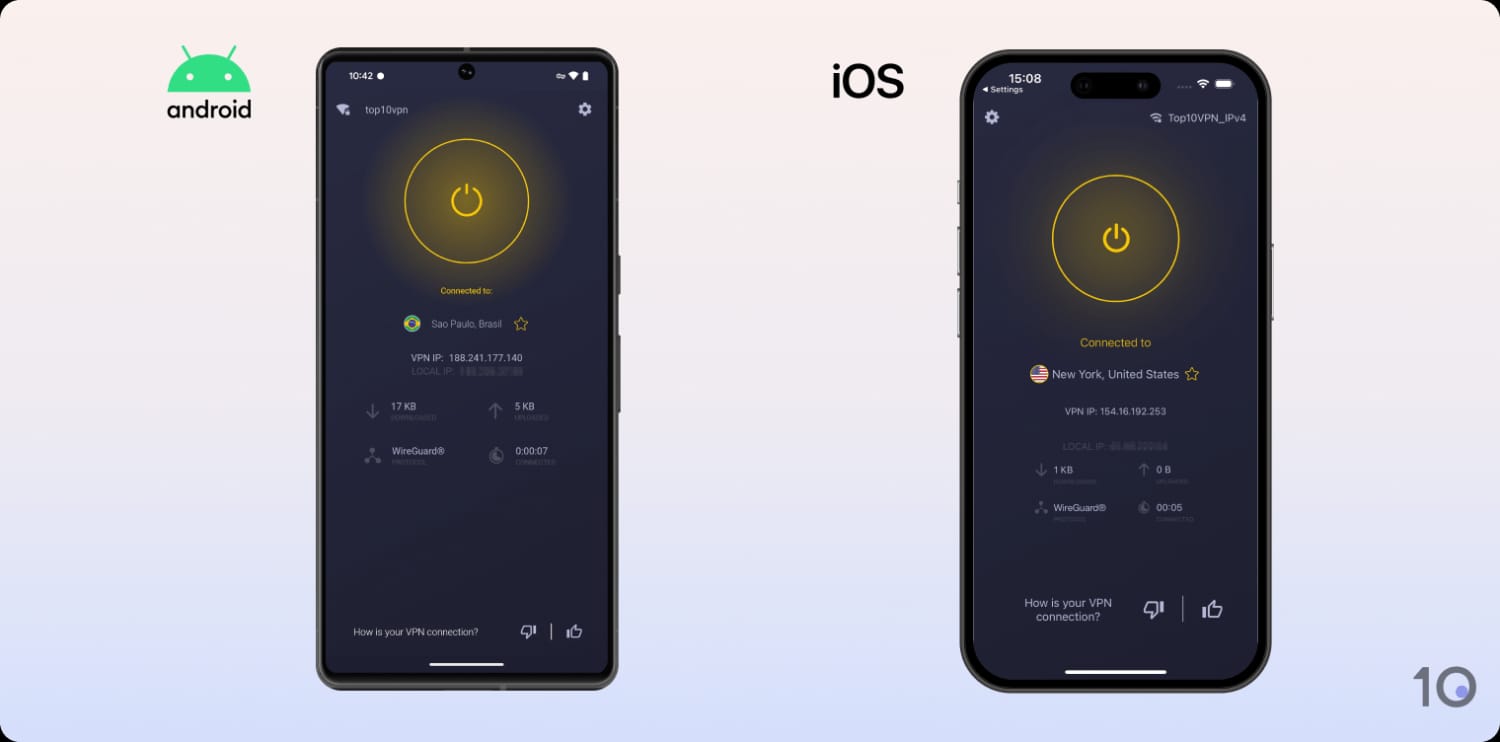 Aplicativos CyberGhost para Android e iOS