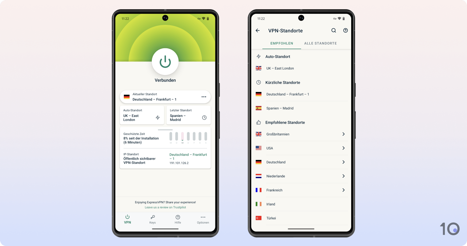 ExpressVPNs App für Android