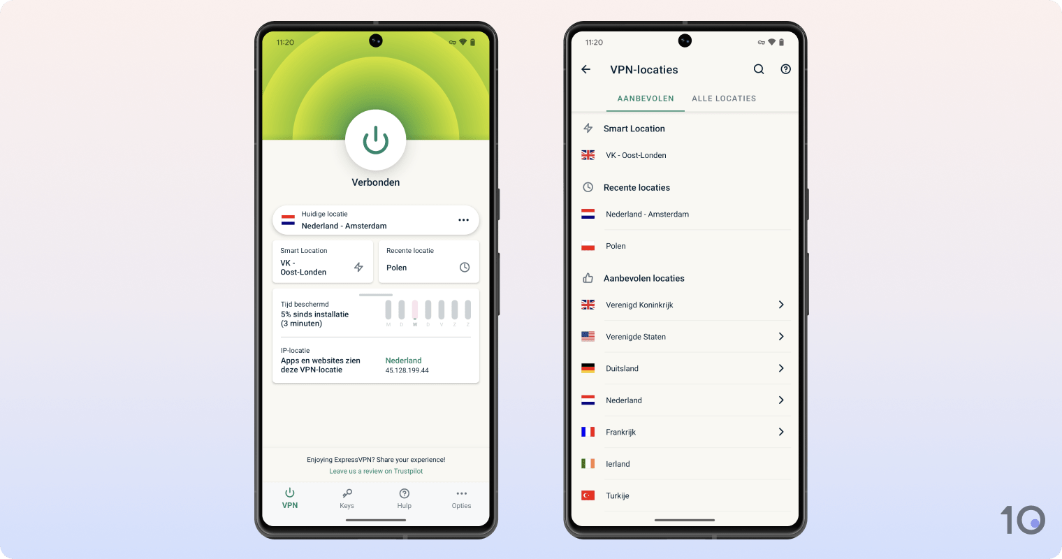 ExpressVPN's app voor Android