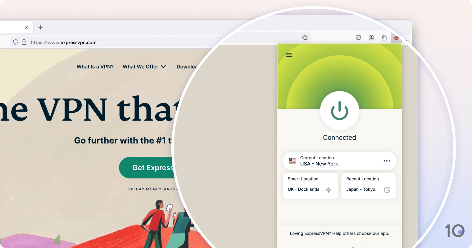 ExpressVPN's browser extension for Firefox