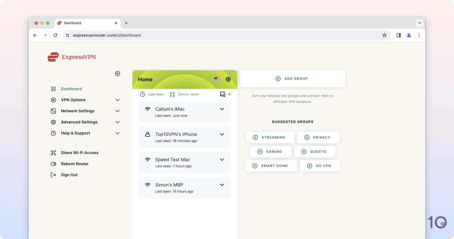 ExpressVPN's App for Routers