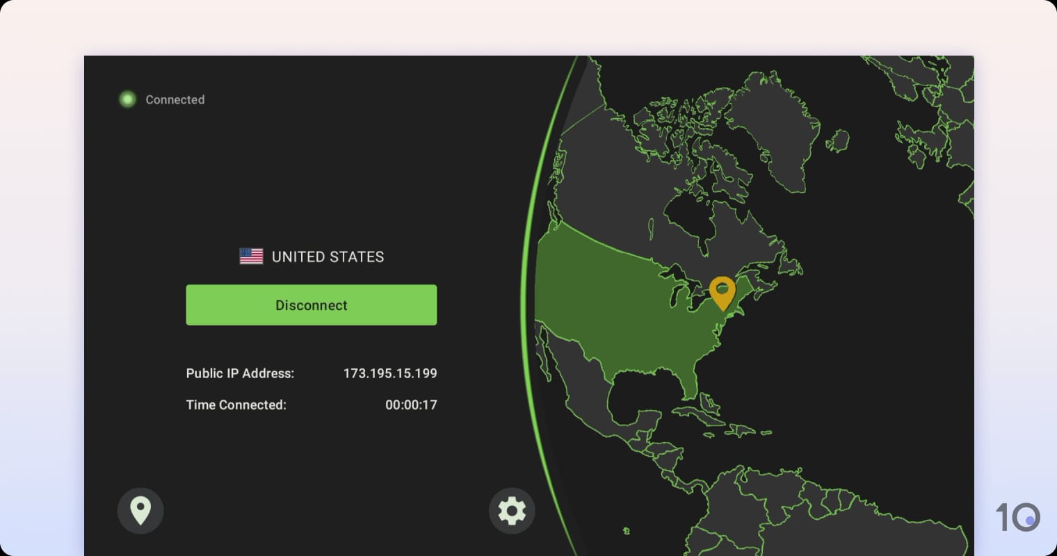 IPVanish's VPN app for Fire TV