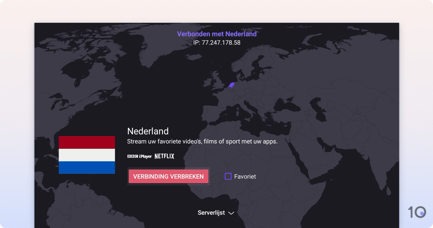 Proton VPN's app voor Fire TV