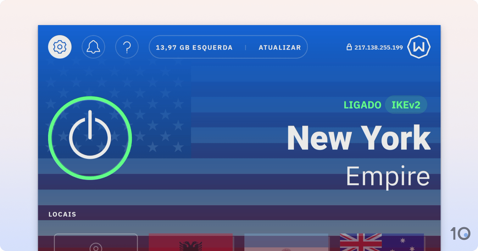 Aplicativo de VPN da Windscribe Gratis para Firestick