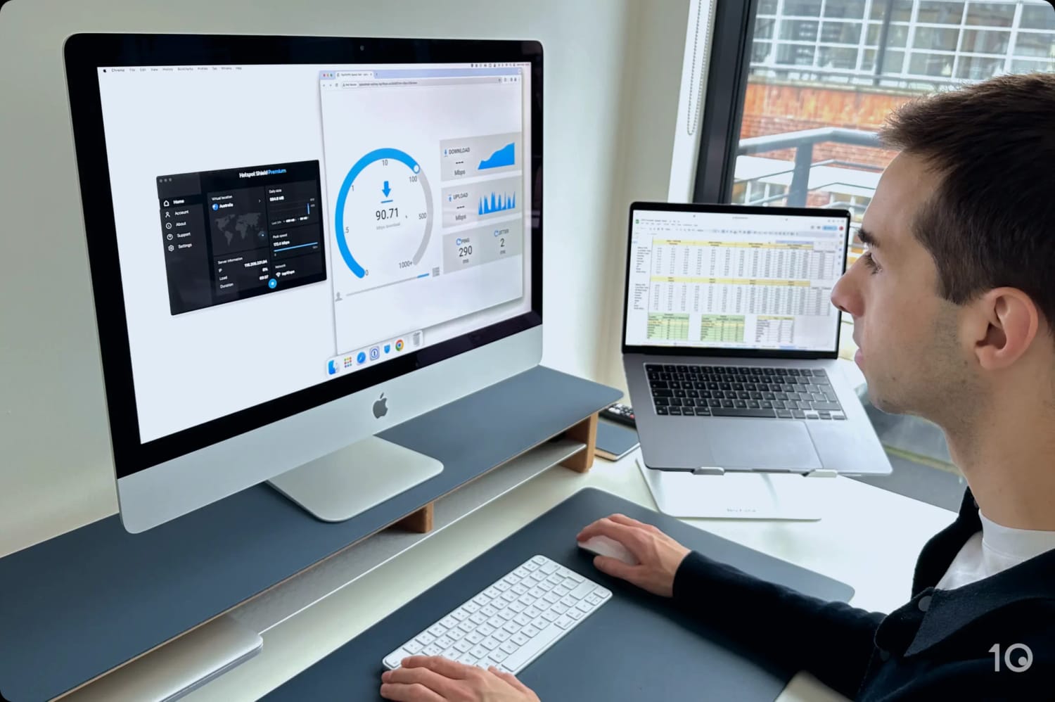 Hotspot Shield's Geschwindigkeit auf macOS testen