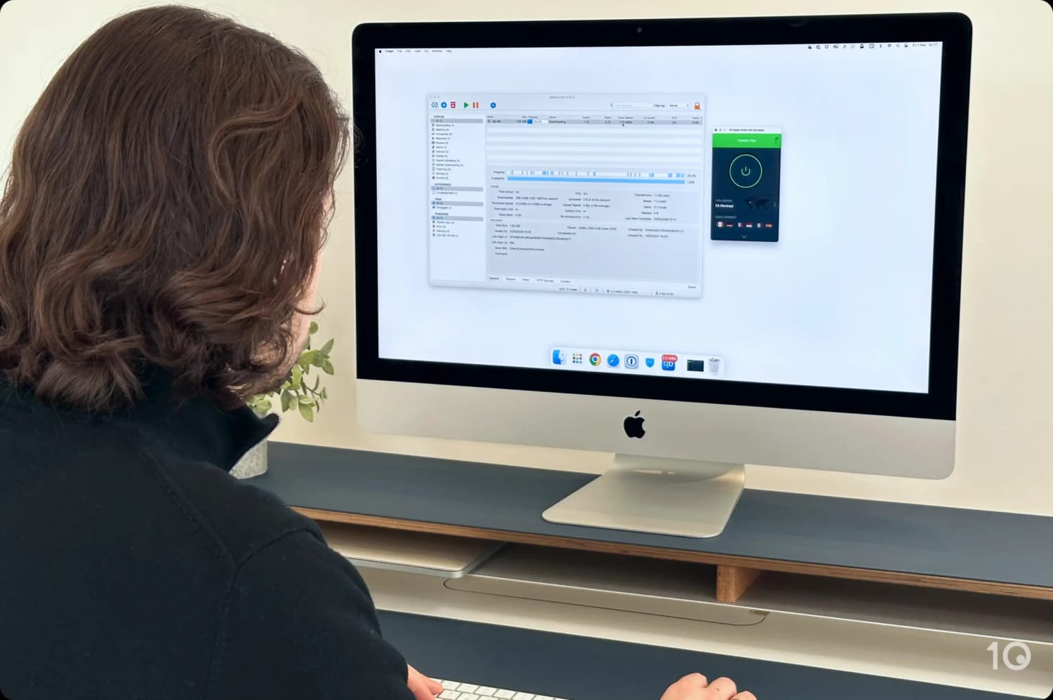 Scaricando file torrent con Private Internet Access su macOS