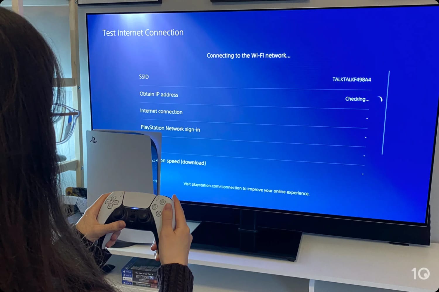 Comprobando la conexión a internet en una consola PS5