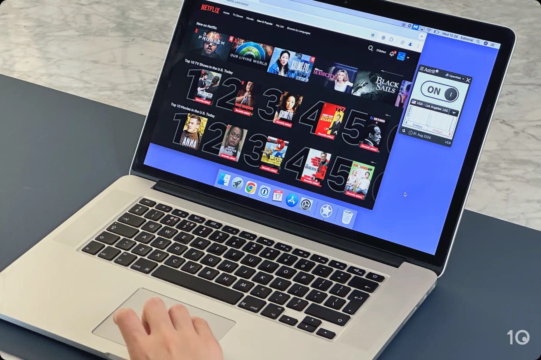 Test de Netflix USA avec Astrill VPN