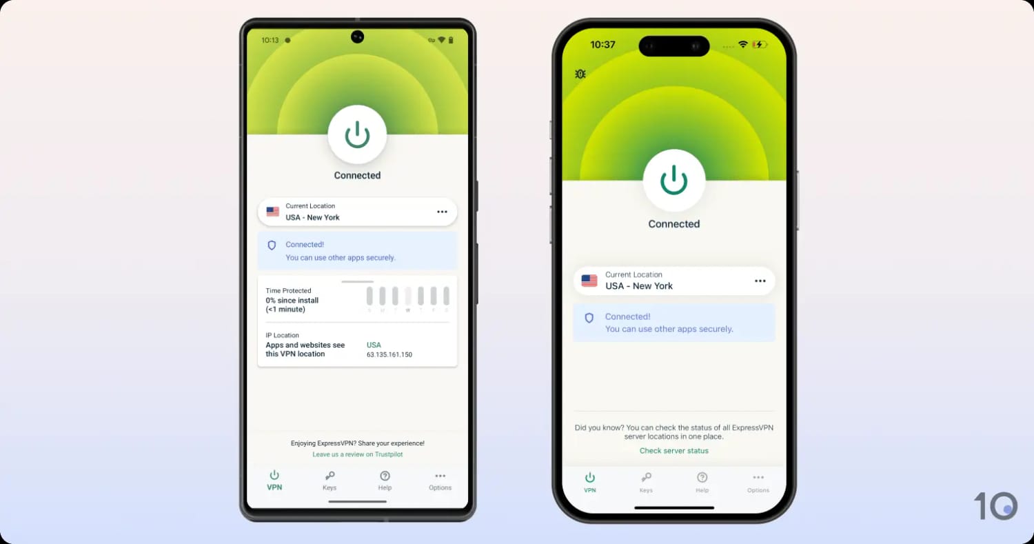 Aplicativos móveis da ExpressVPN para Android e iOS