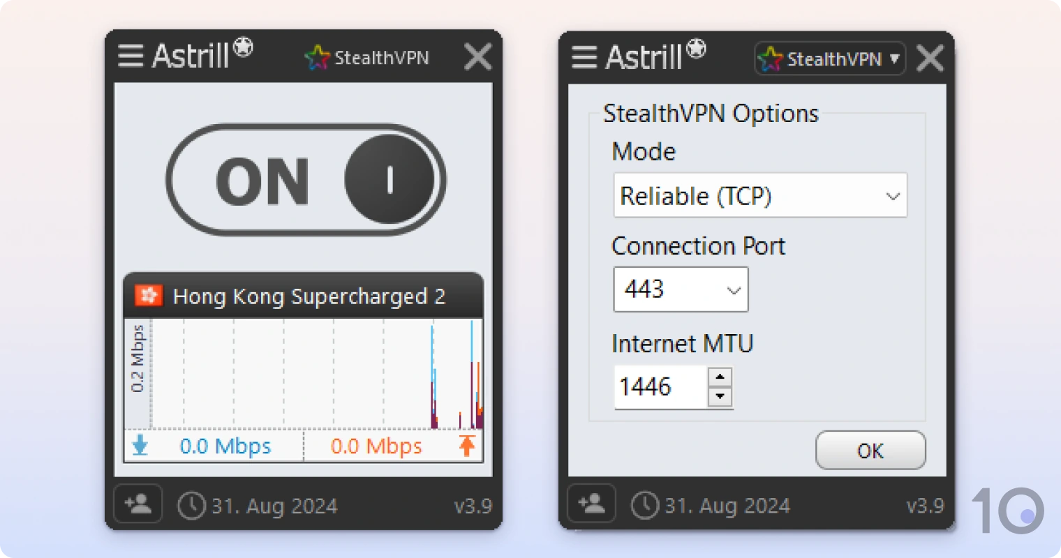 Astrill Windows VPN-app