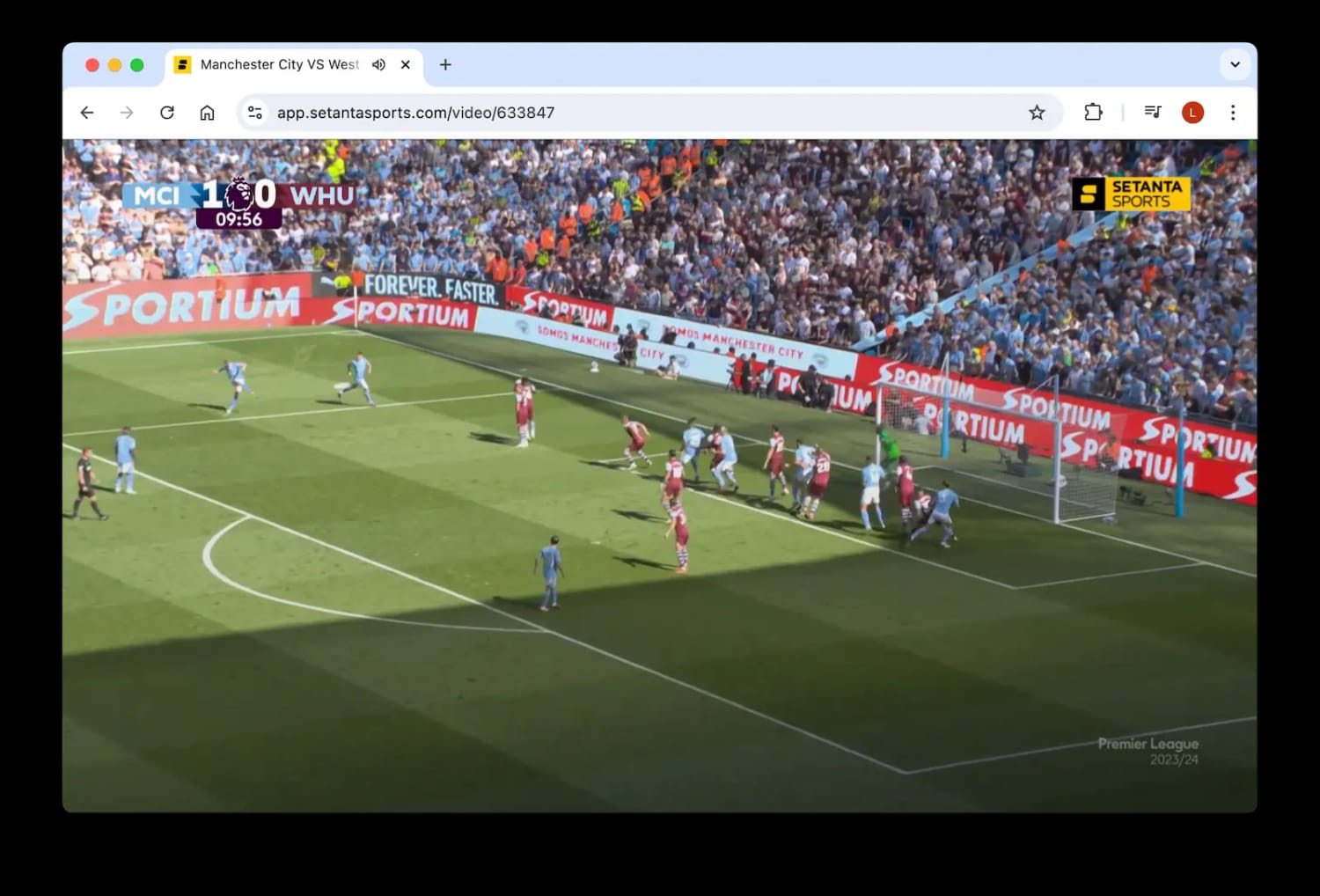 Using a VPN to watch a live Premier League game on Setanta Sports