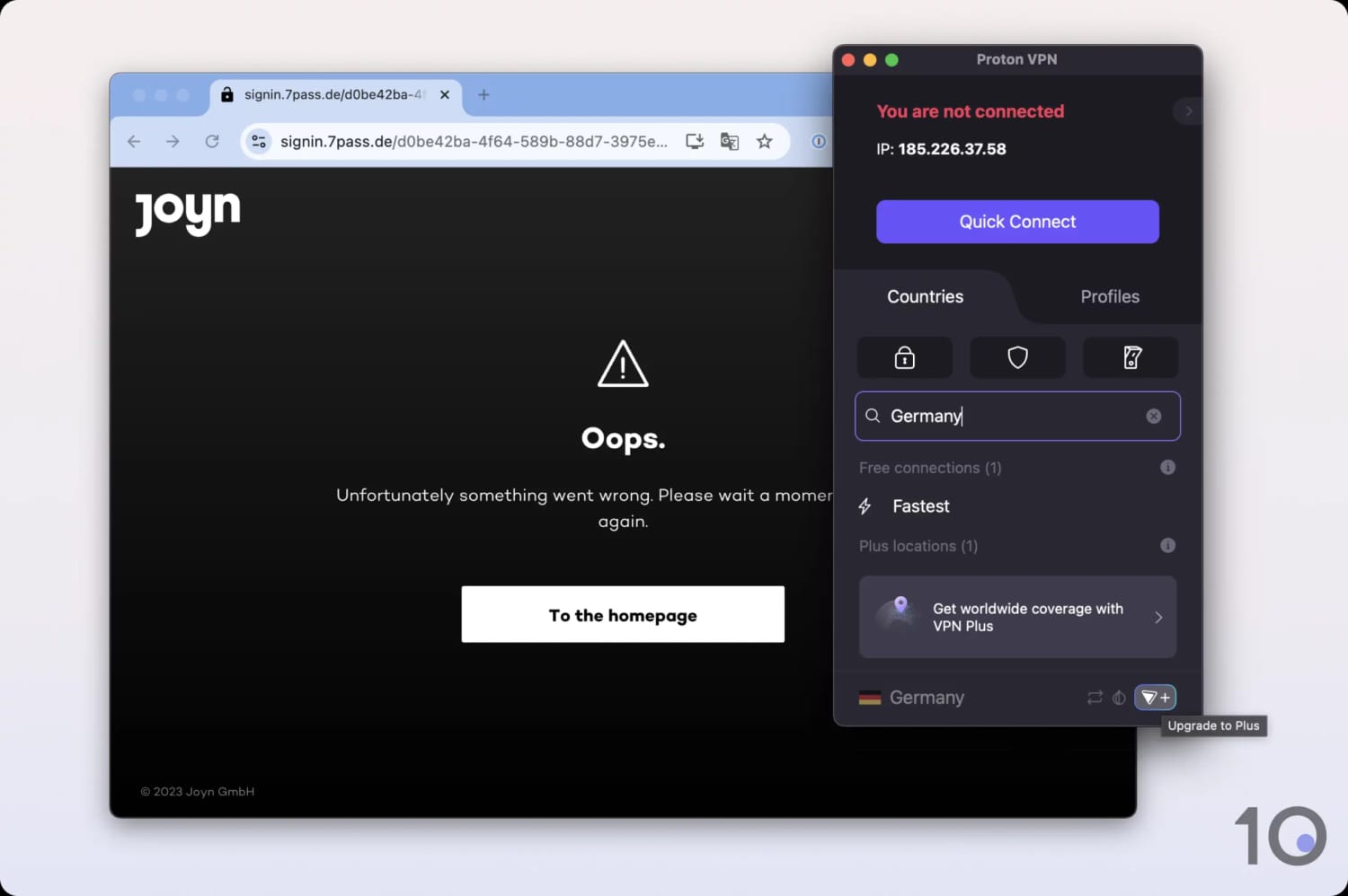 Proton VPN Gratis sin servidores alemanes