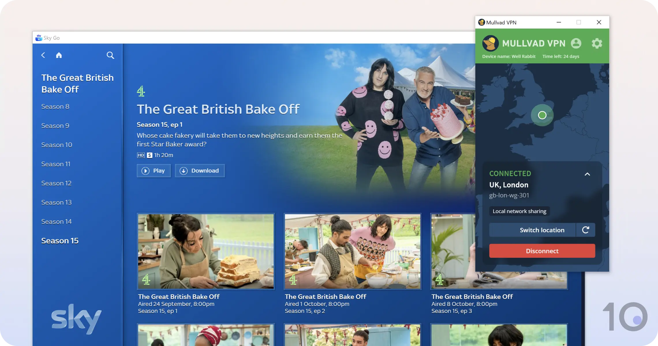 Mullvad VPN's app for iOS