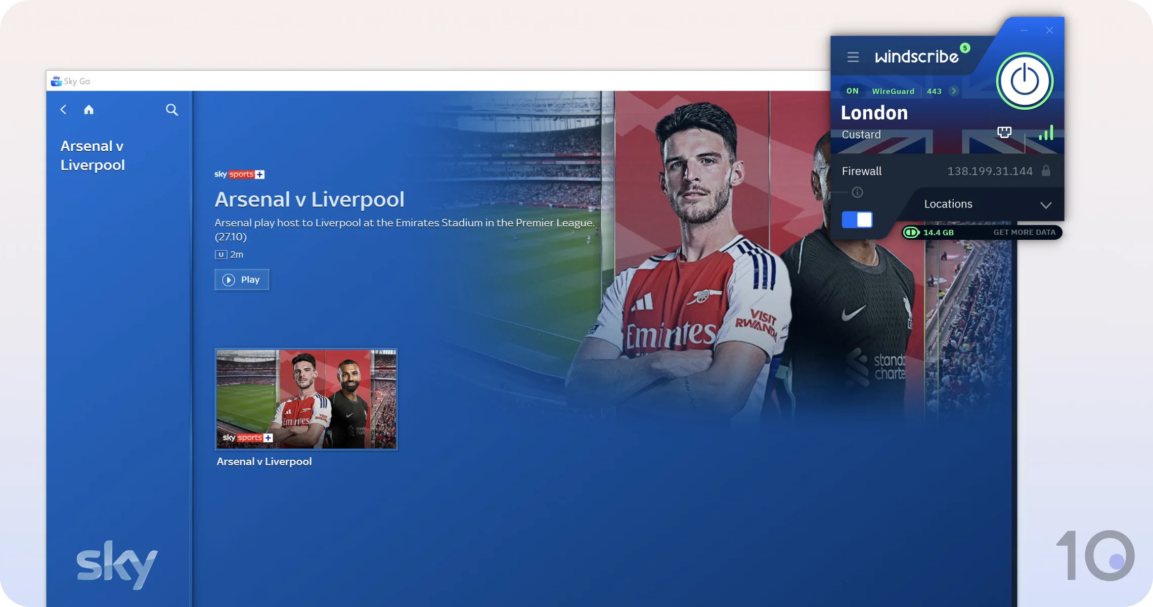 Windscribe VPN's free app for iOS