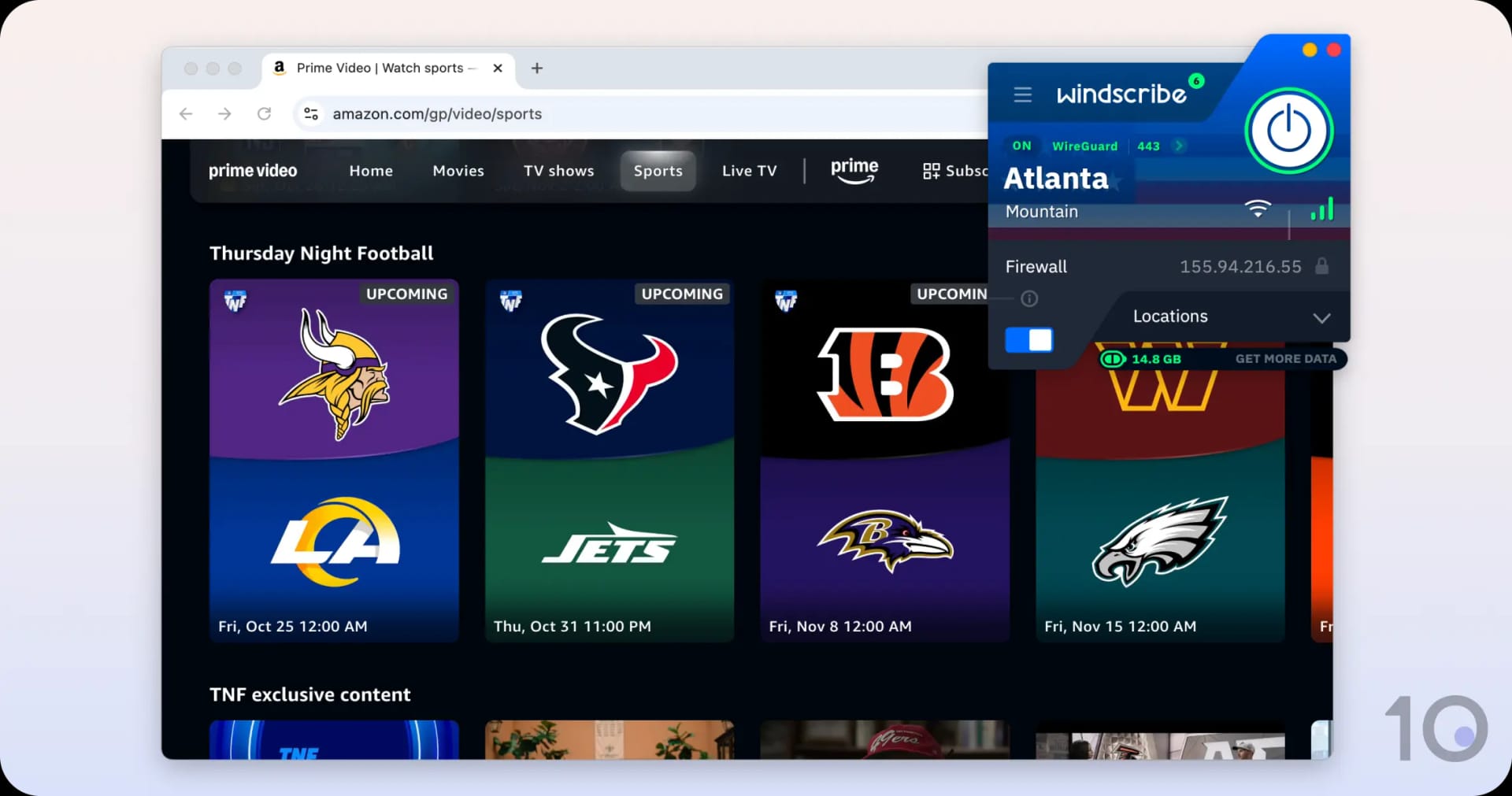Windscribe's Free VPN works with US Prime Video