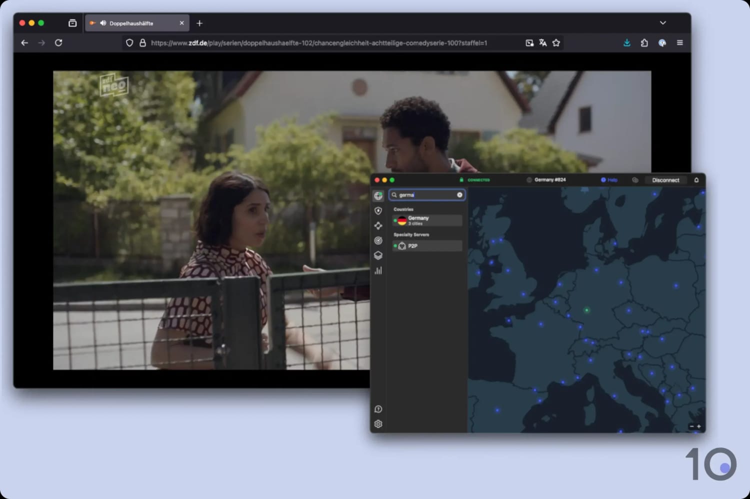 NordVPN works with ZDF