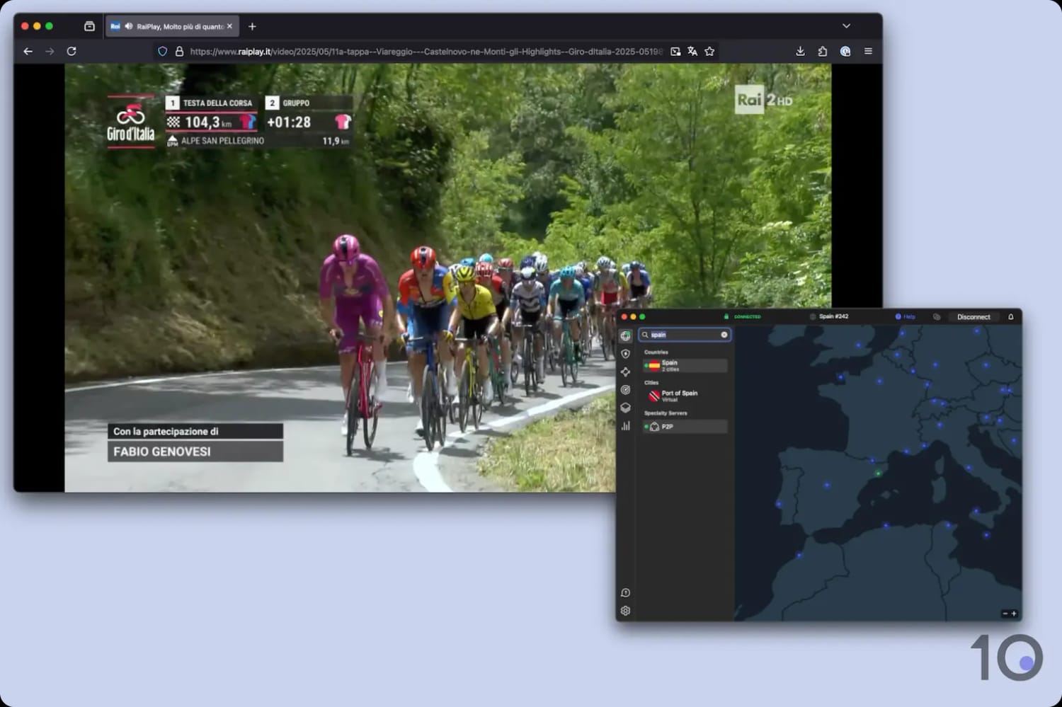 Visione di RaiPlay dall'estero usando NordVPN