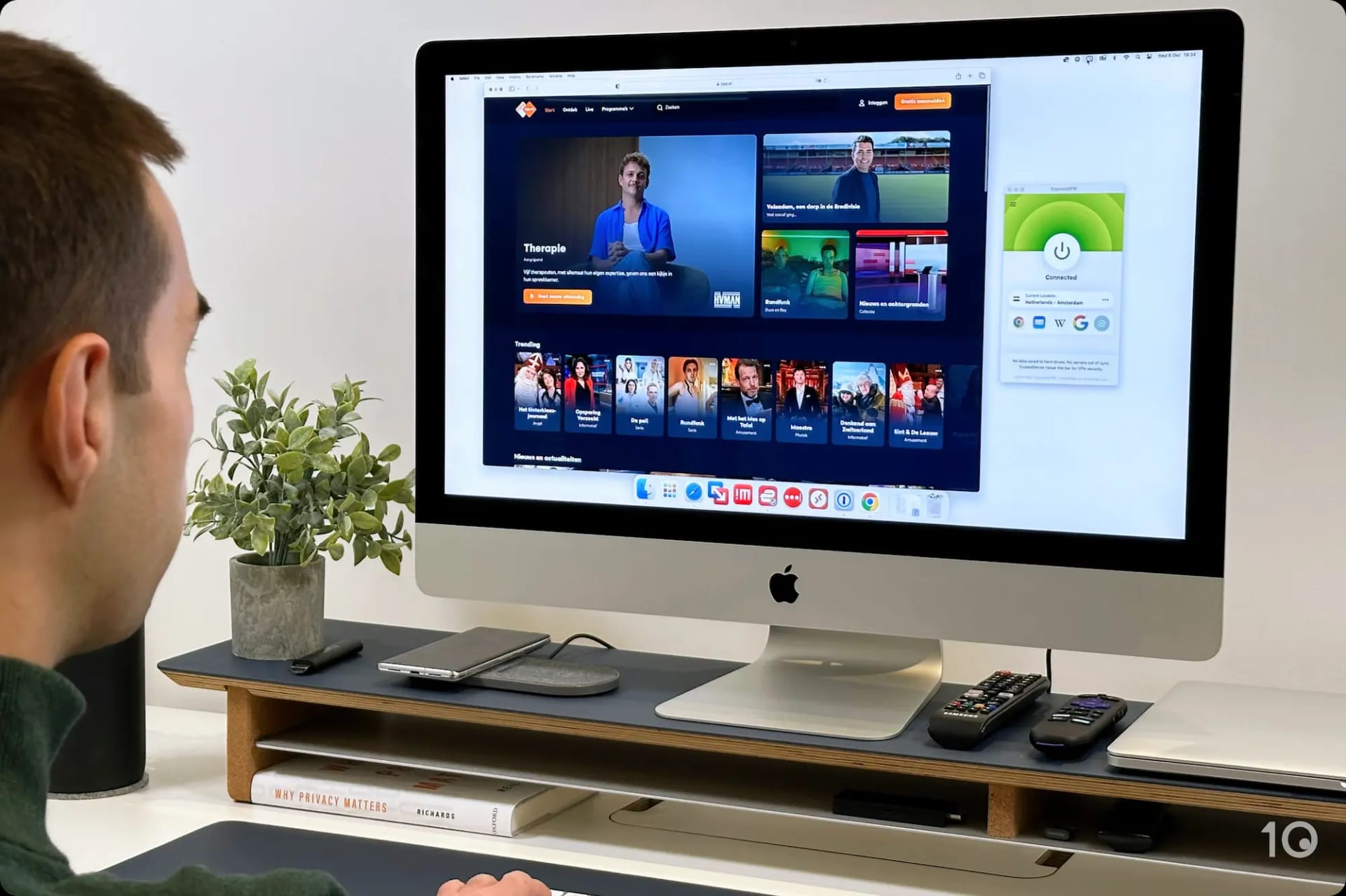 Streaming NPO Start met het gebruiken van de Amsterdamse server van ExpressVPN