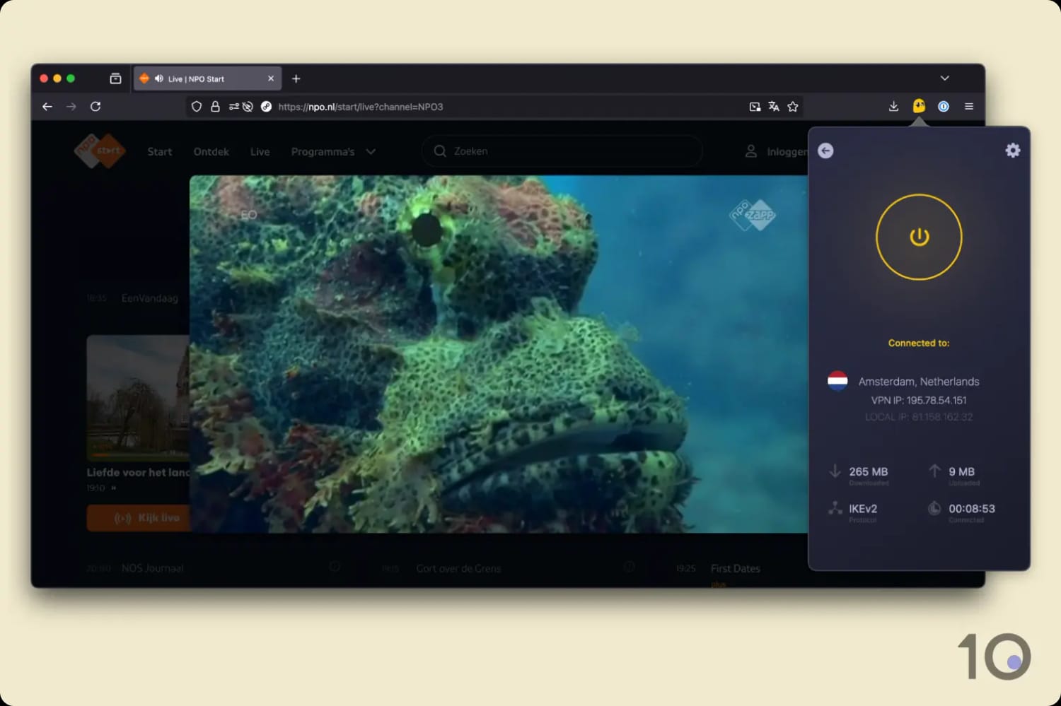 CyberGhost Streaming NPO Start
