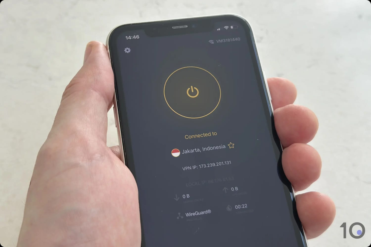 Using CyberGhost's Jakarta VPN Server