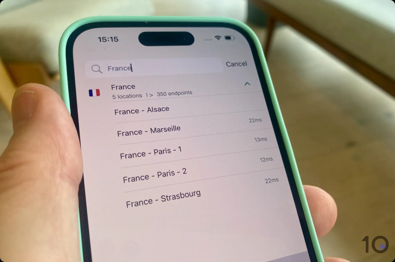 Les emplacements de serveurs français d'ExpressVPN