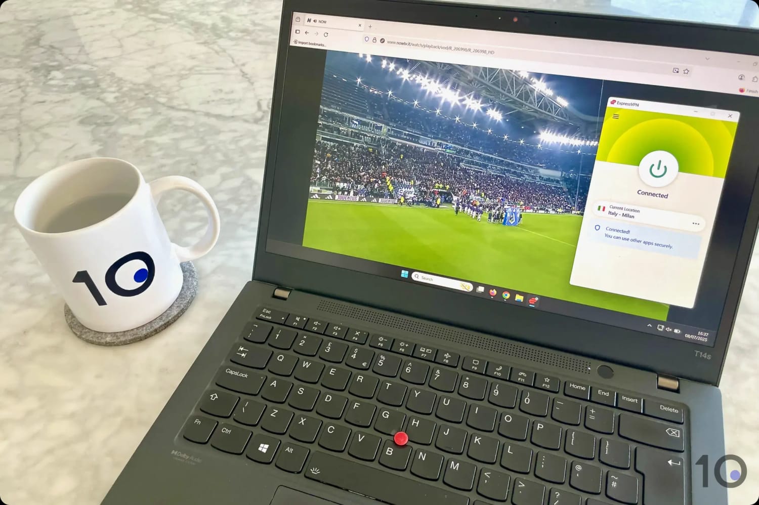Guardando la Serie a su Sky Sport usando ExpressVPN