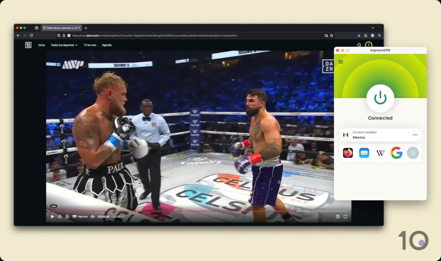 Desbloqueamos DAZN México con extrema facilidad usando ExpressVPN