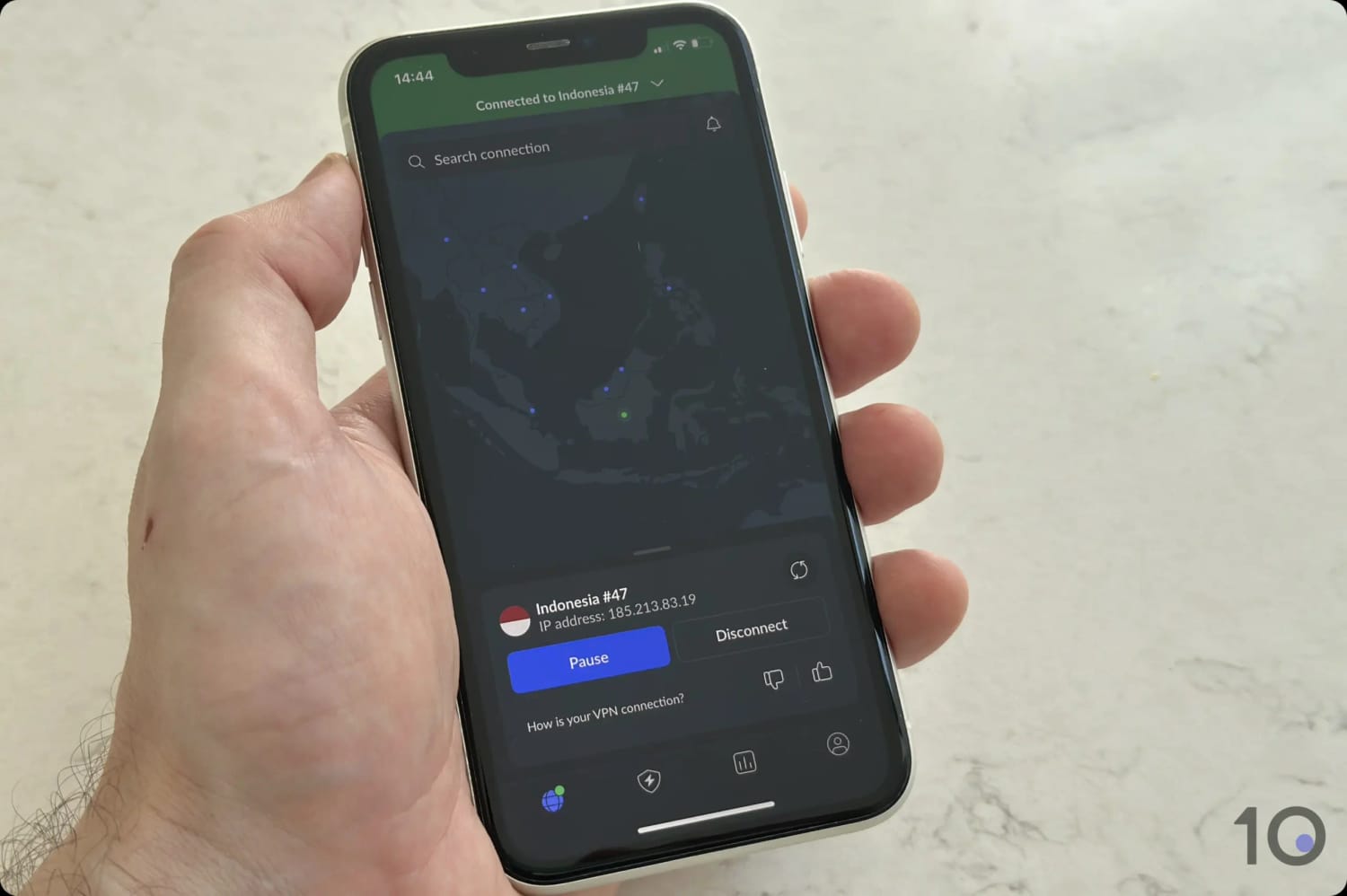 Using One of NordVPN's Indonesian IP Addresses