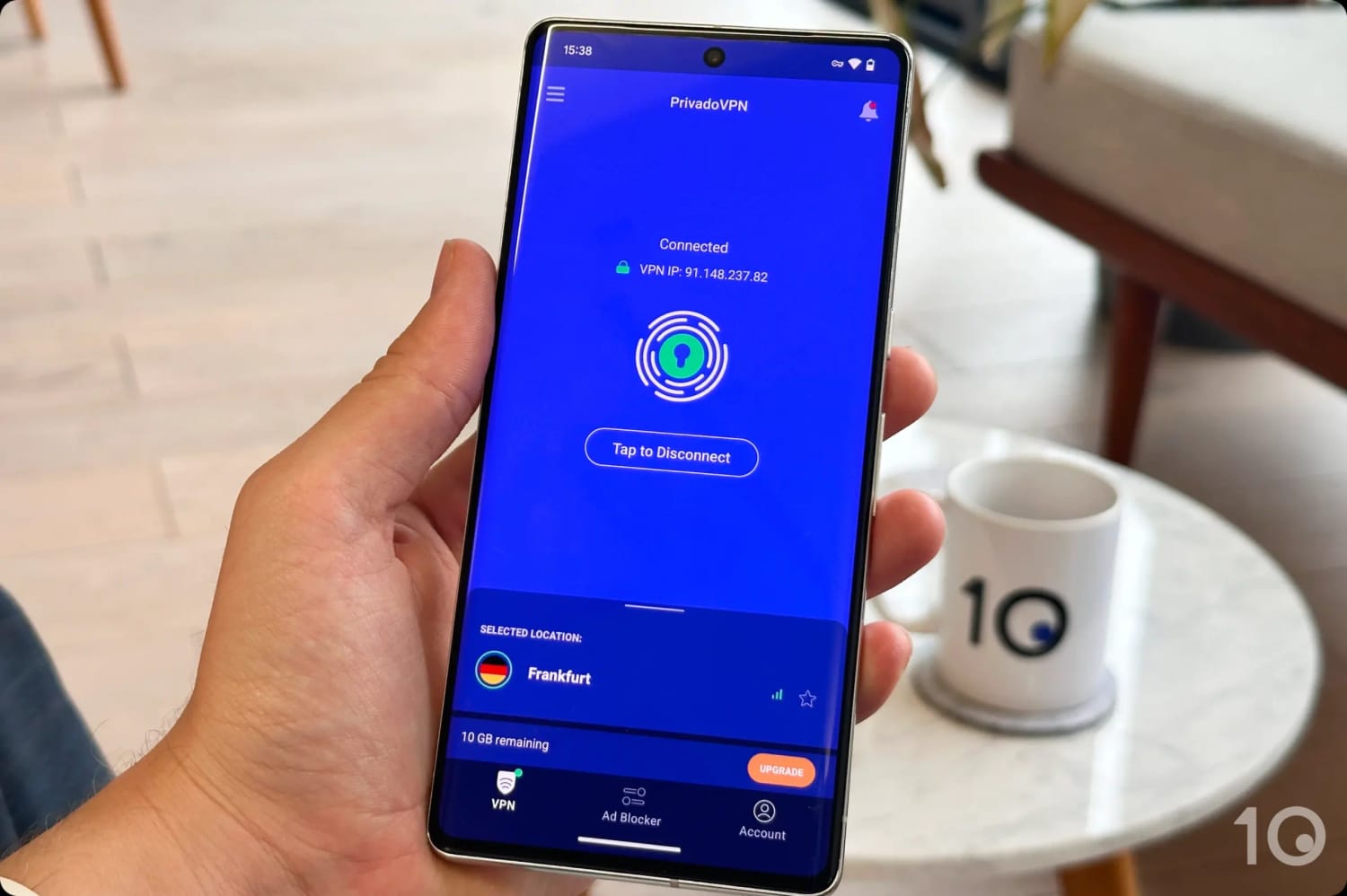 L'app gratuita di PrivadoVPN per Android