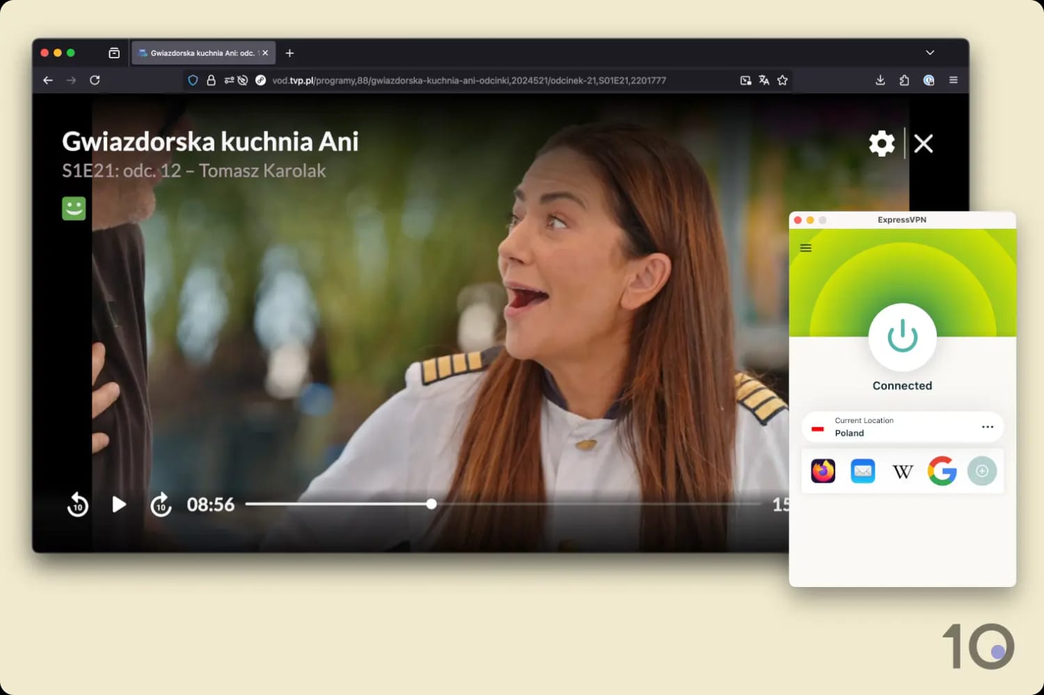Oglądanie TVP VOD za pośrednictwem polskiego serwera ExpressVPN