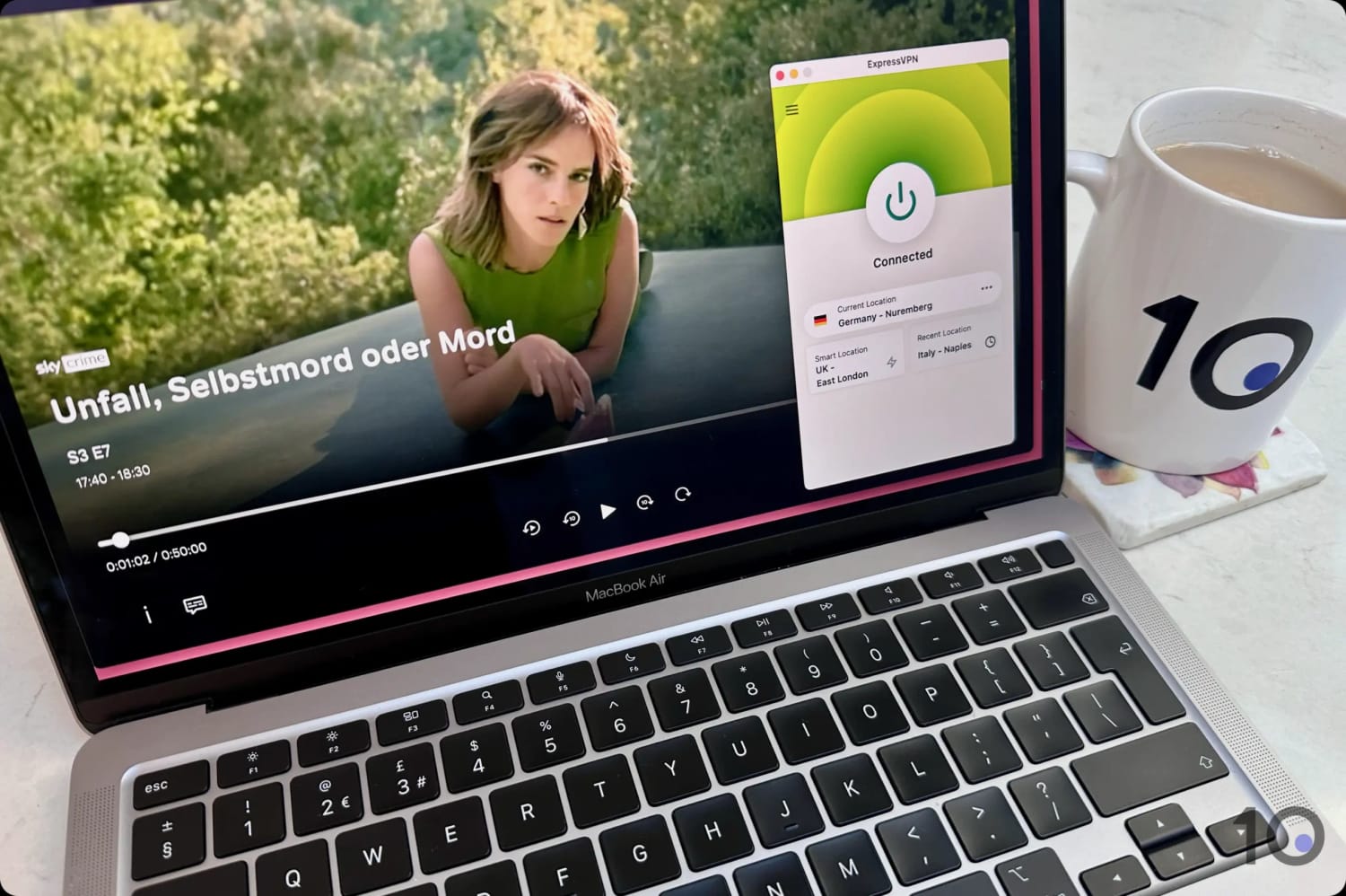 Über ExpressVPN haben wir Sky Crime auf WOW Deutschland gestreamt
