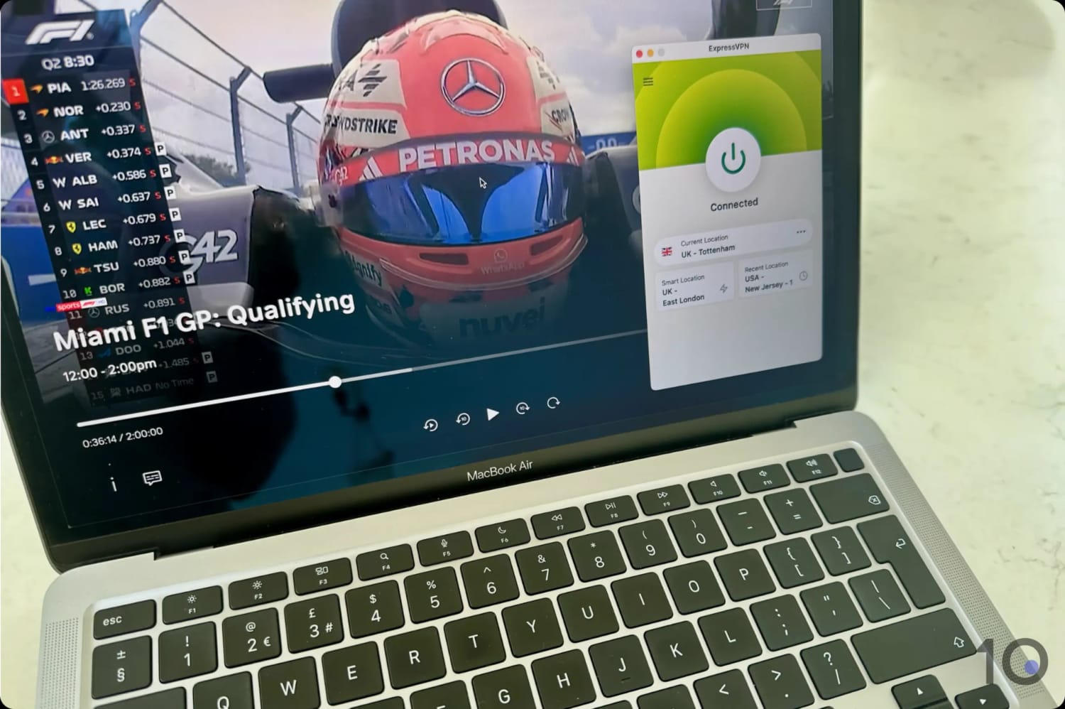 Watching Sky Go connected to ExpressVPN's UK servers
