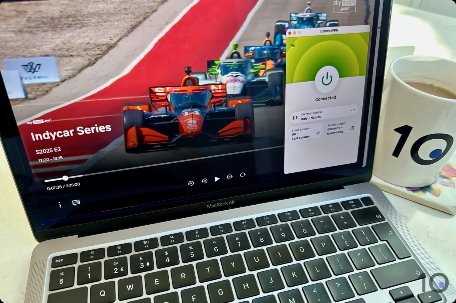 Guardando Sky Sport all'estero con ExpressVPN