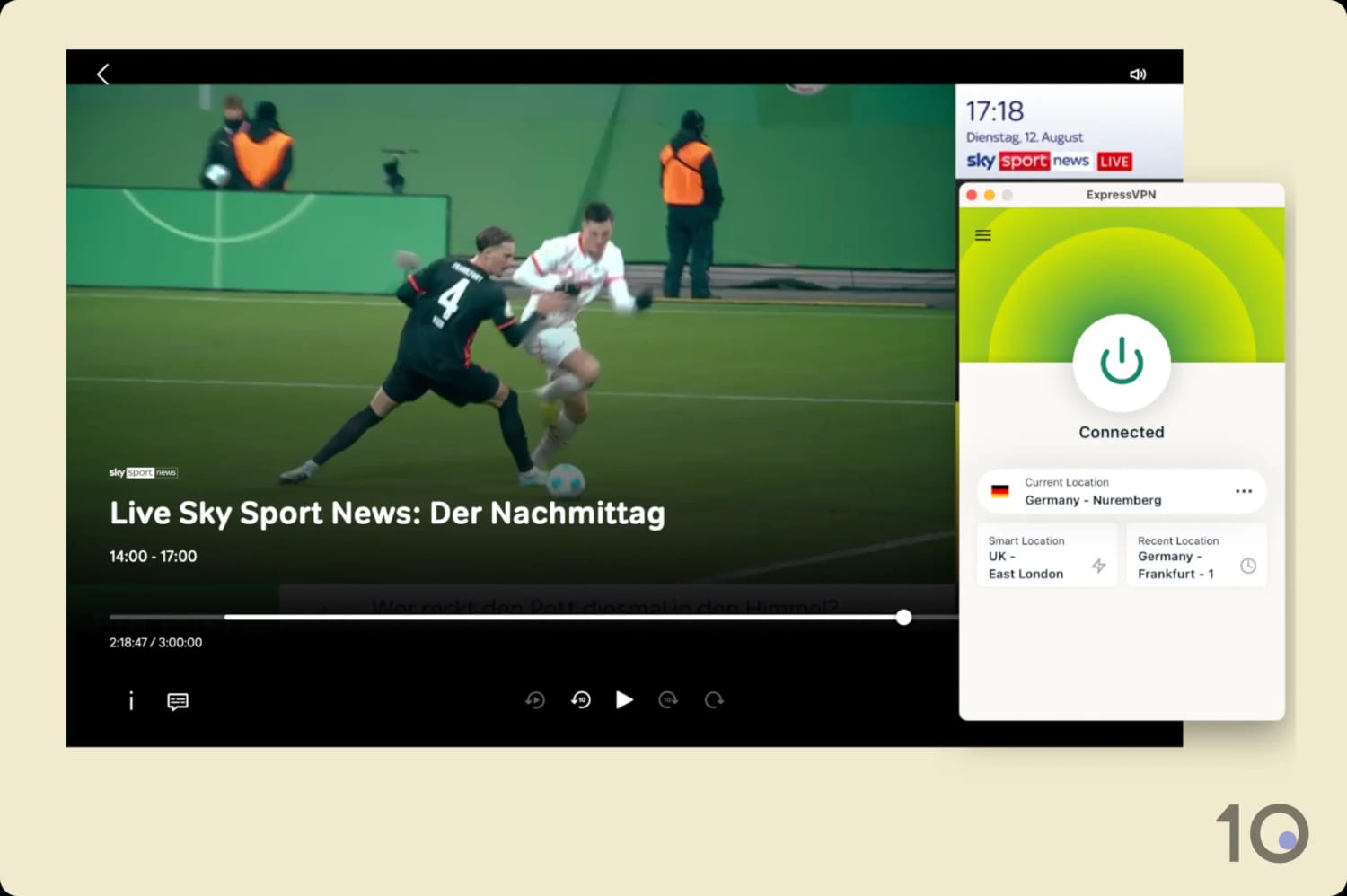 Wir haben Sky Sports mit ExpressVPN geschaut