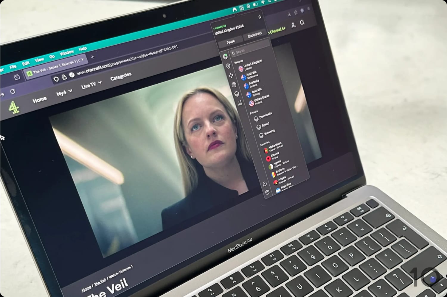 NordVPN easily unblocked Channel 4 from abroad