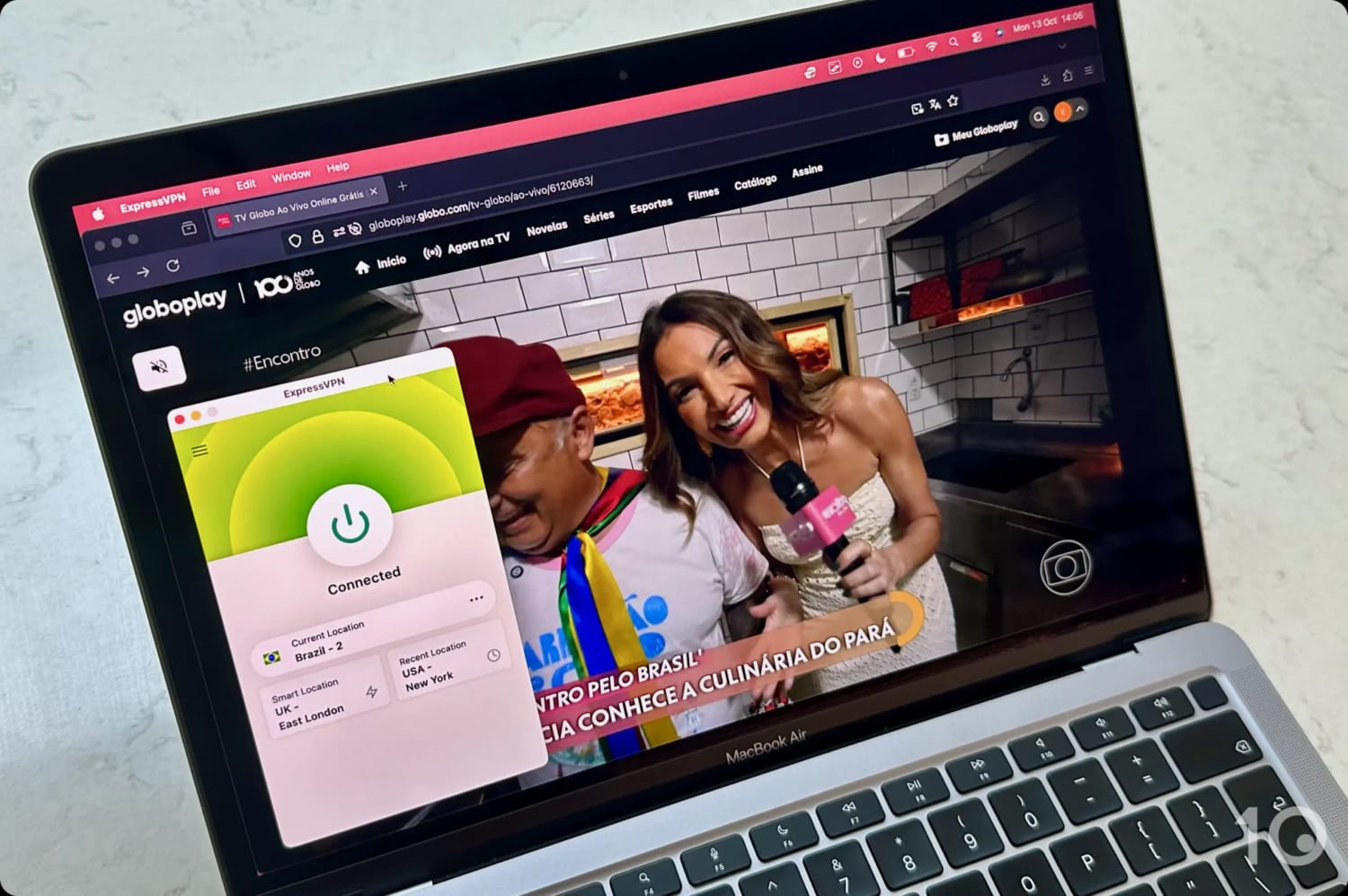 ExpressVPN desbloqueia GloboPlay fora do Brasil em nossos testes de streaming