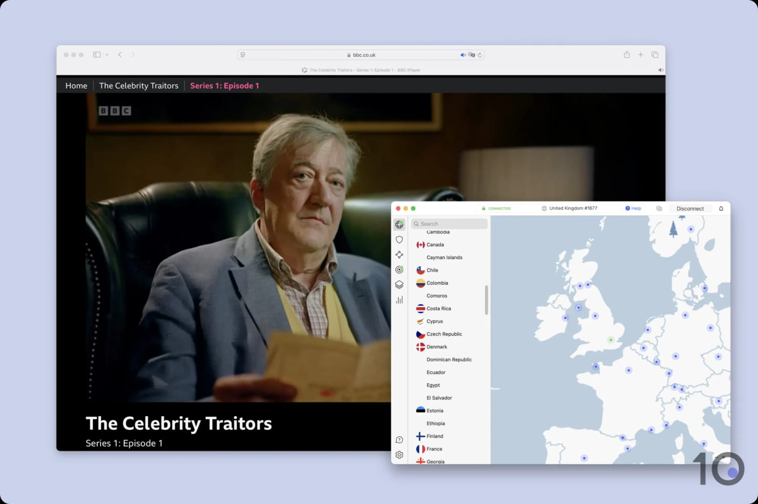 Streaming BBC iPlayer with NordVPN